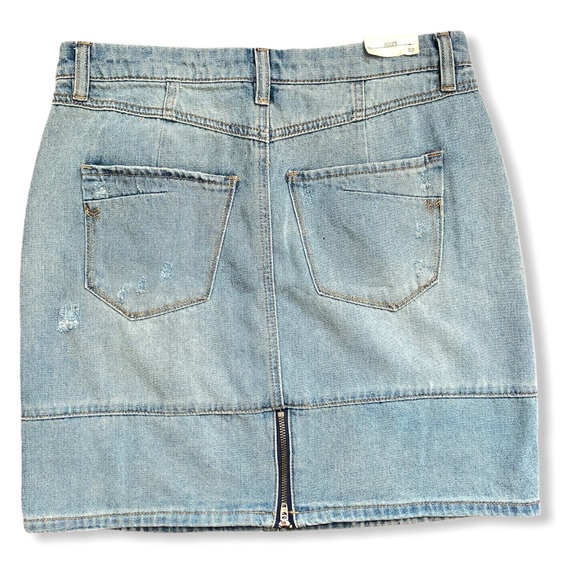 Banjara Denim Pencil Distress Skirt NWT - Picture 2 of 4